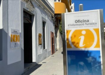 Sala Barrau, donde se ubica ahora la principal oficina turística de Santa Eulària. Imagen cedida por el Ayuntamiento.