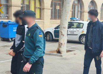Imagen de los detenidos facilitada por la Guardia Civil.