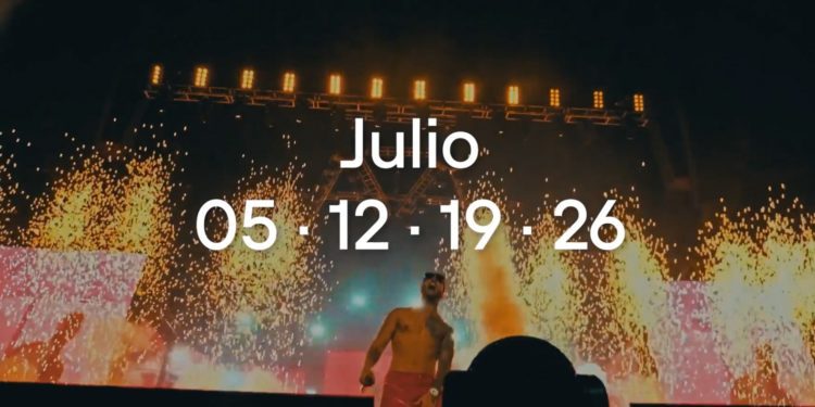 Imagen del video promocional de los conciertos de Maluma en Pacha Ibiza.