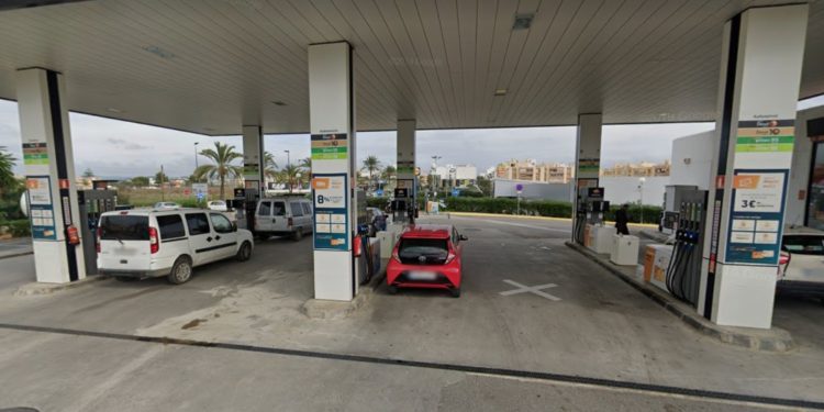Una gasolinera en Ibiza. Google Maps.