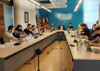 Pleno de este jueves. Foto: Ayuntamiento de Sant Antoni.