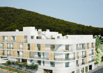 Proyección de la fachada principal del completo. Imágenes de este artículo: RTV