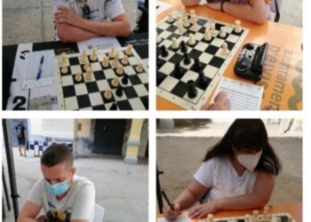 Integrantes del Ibiza 64, campeón pitiuso de ajedrez por equipos