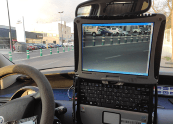 Radar móvil de la Policía Local de Ibiza.