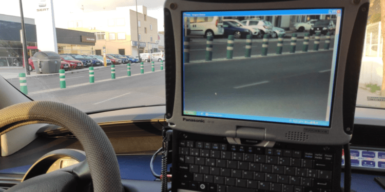 Radar móvil de la Policía Local de Ibiza.