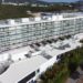 Una de las fachadas del hotel que serán rehabilitadas por la constructora. Imagen Grupo SANJOSE