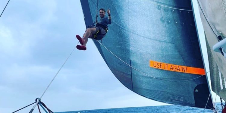 Imagen del regatista difundida en su perfil de Instagram (22/01/2022).