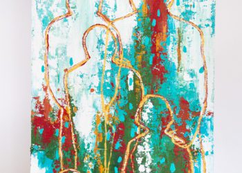 Una de las obras de Lourdes Crespí en Can Tixedó.