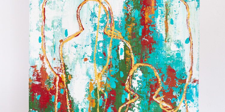 Una de las obras de Lourdes Crespí en Can Tixedó.