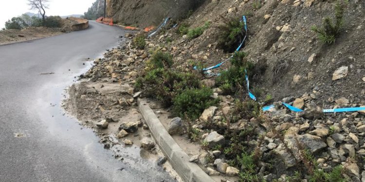 Desprendimientos en la zona de es Cubells