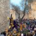 La Cofradía Nuestro Padre Jesús del Gran Poder, a su paso por carrer Major. Foto: Toni Escandell.