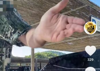 Captura del vídeo de la discusión y que ha sido difundido en TikTok.