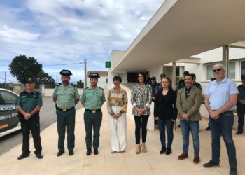 Imatge de la visita d'aquest dimecres. Consell de Formentera.