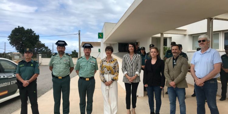 Imatge de la visita d'aquest dimecres. Consell de Formentera.