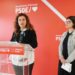Las socialistas Pilar Costa e Irantzu Fernández en rueda de prensa este viernes. PSOE Ibiza.