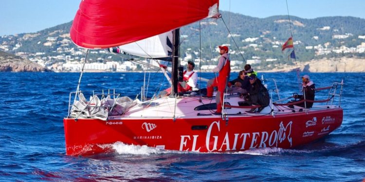 Imagen de la embarcación durante el Palma Vela. Club Náutico de Ibiza.