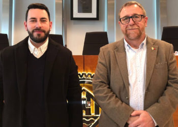 Los consellers de Unidas Podemos en el Consell d'Eivissa, Antonio Saucedo y David Álvarez. UP.