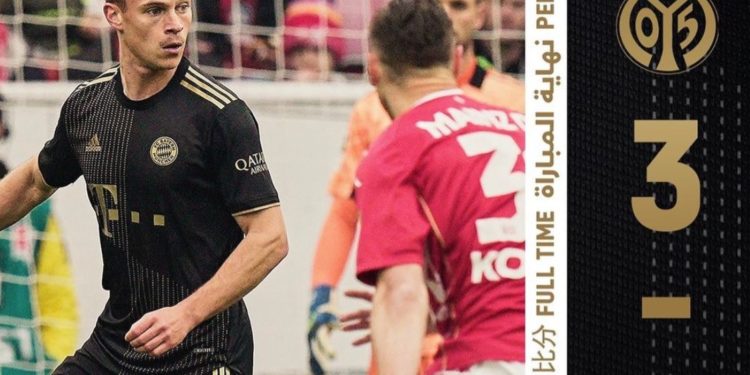 El futbolista Joshua Kimmich durant el partit del dissabte. @fcbayern (Instagram).