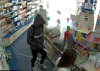 Imagen de la cámara del seguridad del establecimiento facilitada por la Policía Nacional.