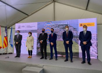 Presentación del proyecto en marzo de 2021 en Ibiza con la presencia del ex ministro Ábalos.