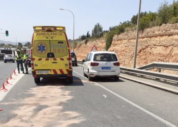 Punto donde se ha producido el accidente.