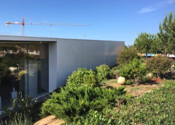 Zona en la que se encontró al herido, al lado del Centro Cultural de Jesús. Foto: Toni Escandell.