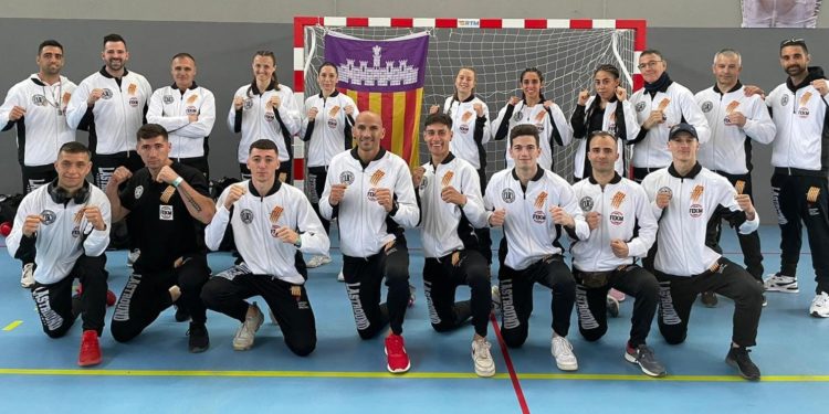 Imagen cedida a Noudiari por la selección balear de Muay Thai.