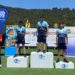 Podio de la categoría infantil masculina del provincial
