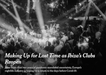 Reportaje que el NYT dedica a Ibiza y sus discotecas.