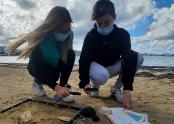 Imagen del proyecto de custodia marina. Salvem Sa Badia de Portmany.