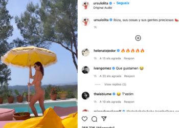 Post de la actriz en Instagram.