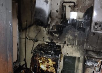 Así ha quedado la vivienda afectada. Bomberos de Ibiza.