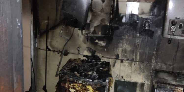 Así ha quedado la vivienda afectada. Bomberos de Ibiza.