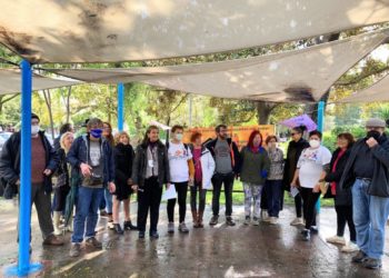 Imagen de archivo de una protesta por la pensiones en Ibiza.