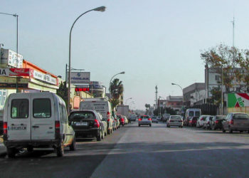 Avenida 16 de Julio, en el polígono de Son Castelló de Palma