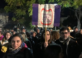 Manifestación contra la violencia machista en Ibiza
