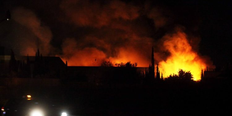 Imagen de archivo de un incendio en Ibiza. Fotografía de Lorena Portero.