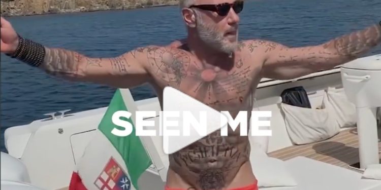 Gianluca Vacchi en un vídeo de su perfil de Instagram.