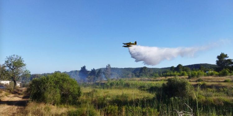 Imagen de un incendio reciente en Ibiza