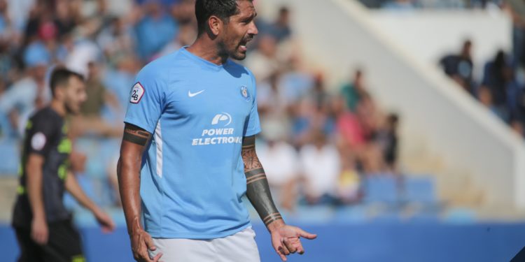 Marco Borriello, en una imagen de la UD Ibiza.
