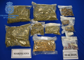 Droga incautada en una imagen facilitada por la Policía Nacional de Ibiza.