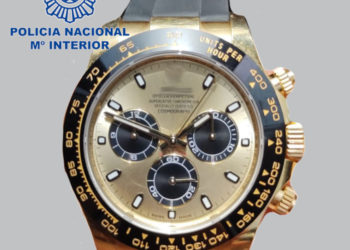 Imagen del reloj robado facilitada por la Policía Nacional.