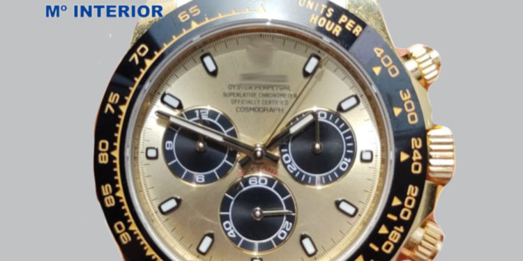 Imagen del reloj robado facilitada por la Policía Nacional.