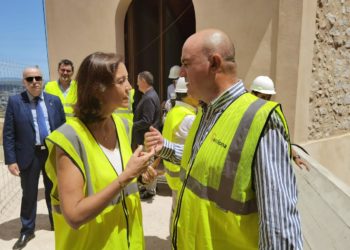 Reyes Maroto y Vicent Marí, hoy en Ibiza.
