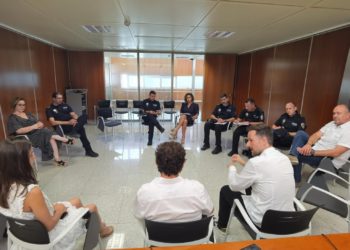 Reunió d'aquest dilluns entre responsables polítics i policials de l'illa d'Eivissa. Consell Insular.