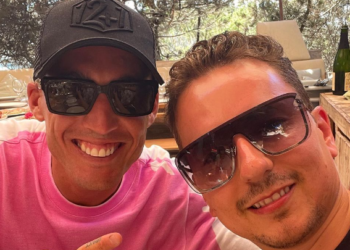 Aleix Espargaró y Jorge Lorenzo, juntos en Formentera.
