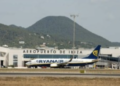 Un vuelo de Ryanair en el Aeropuerto de Ibiza.