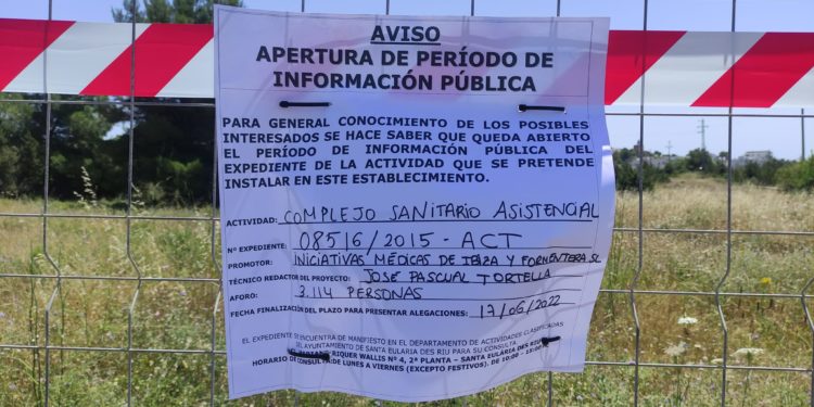 Solar donde se construye el nuevo hospital privado de Jesús. Foto Jaume Ribas