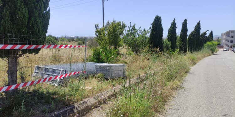 Imagen del solar donde se ubicará el hospital. Foto Jaume Ribas en el grupo Debat Obert Prou!
