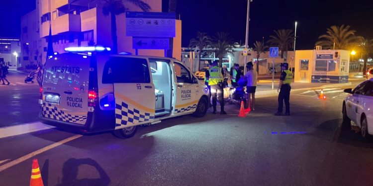 Control de la Policía Local de Ibiza.